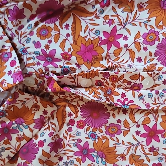 NATURAL LIFE Pink, Orange and White Floral Women's Size SMALL Dress - Picture 7 of 7